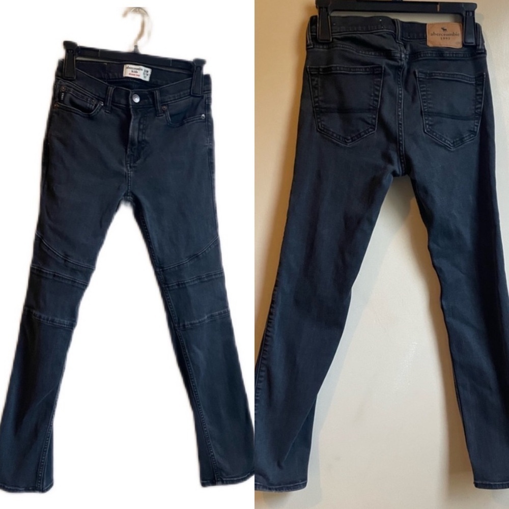 Kids Abercrombie and Fitch dark wash slim fit skinny jeans size 13/14